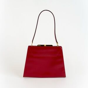 SOLD— Loewe Vintage Red Kisslock Bag